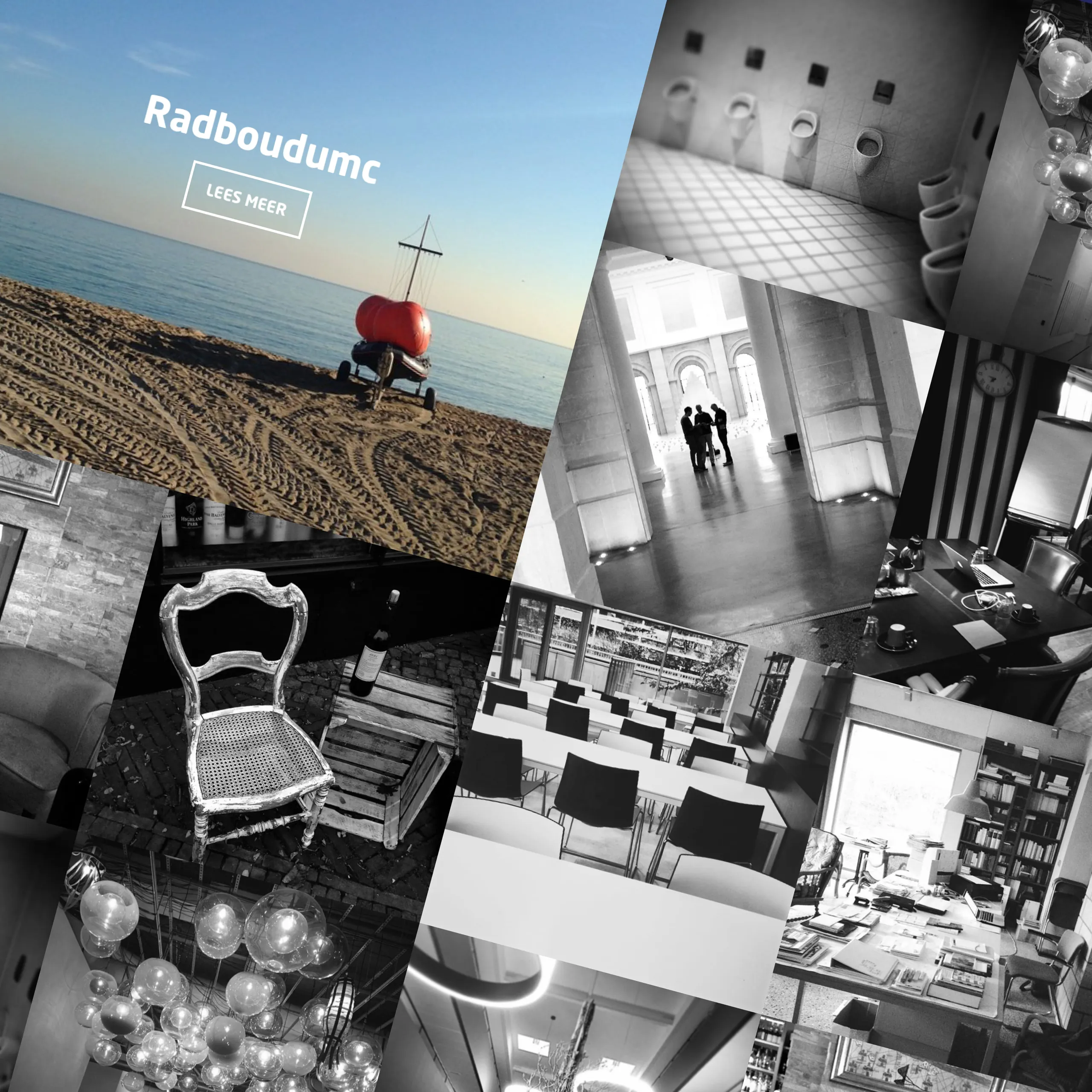 Referentiepagina met foto's van vergader- en ontvangstruimtes van FProfs klanten