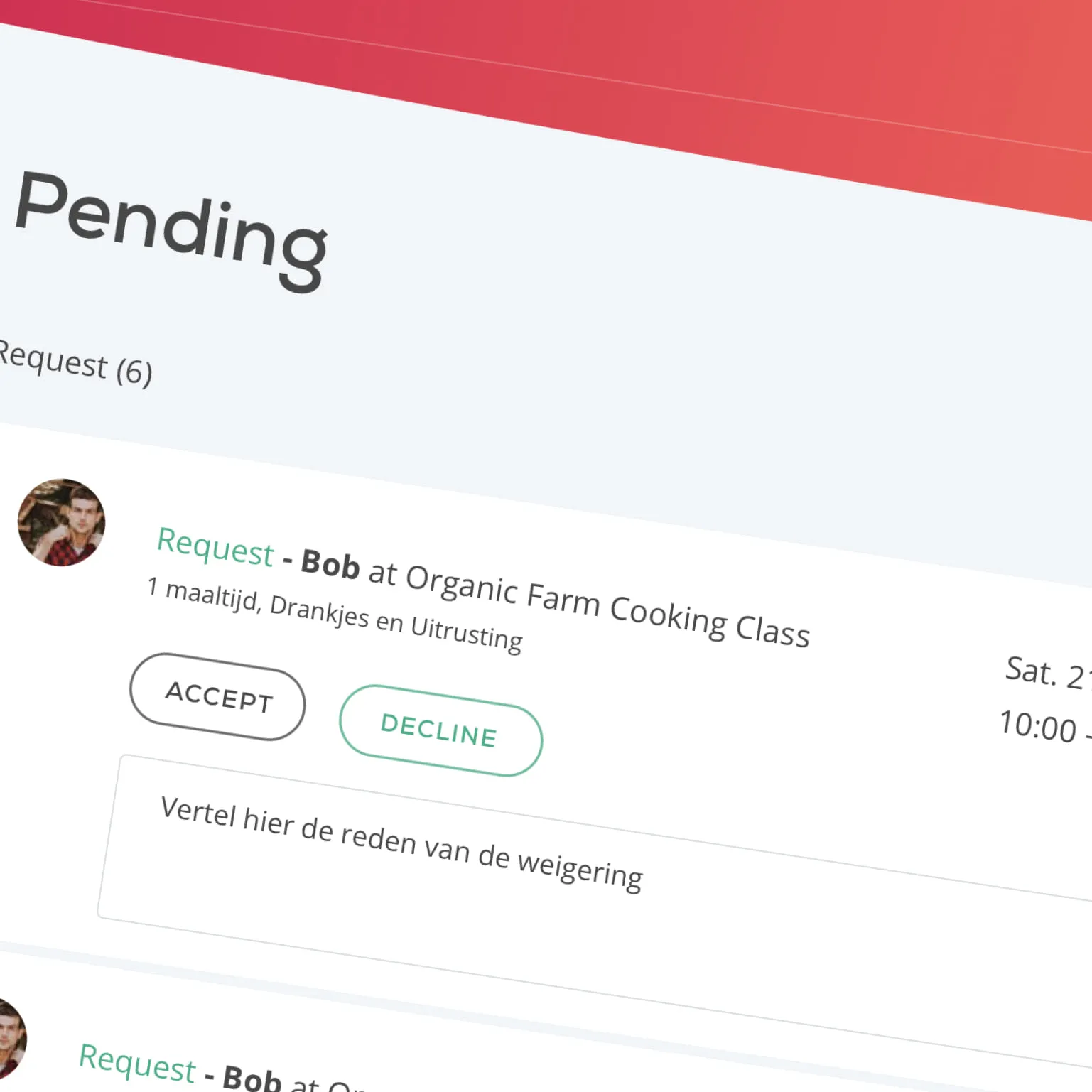 Screenshot van de beschikbaarheid check functie op Kryoyo