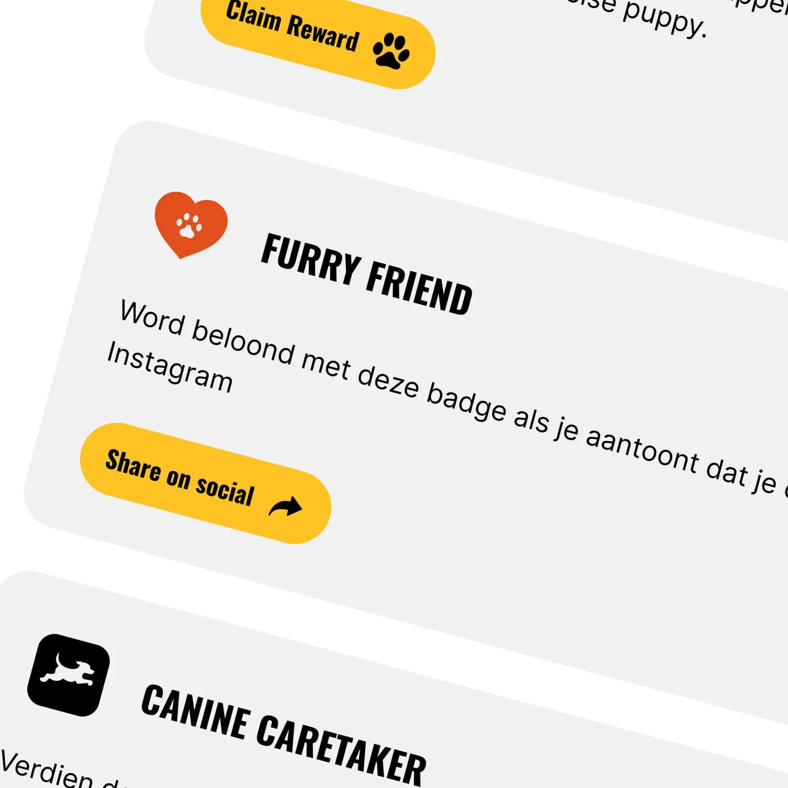 Gamification elementen met badges, punten en ranglijsten op het platform
