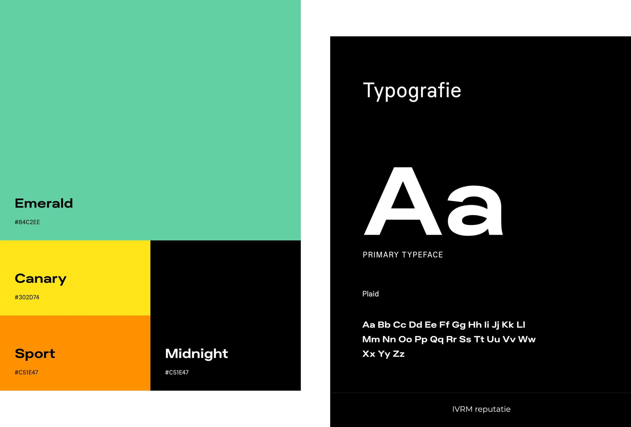 Huisstijlelementen en kleuren van de IVRM website