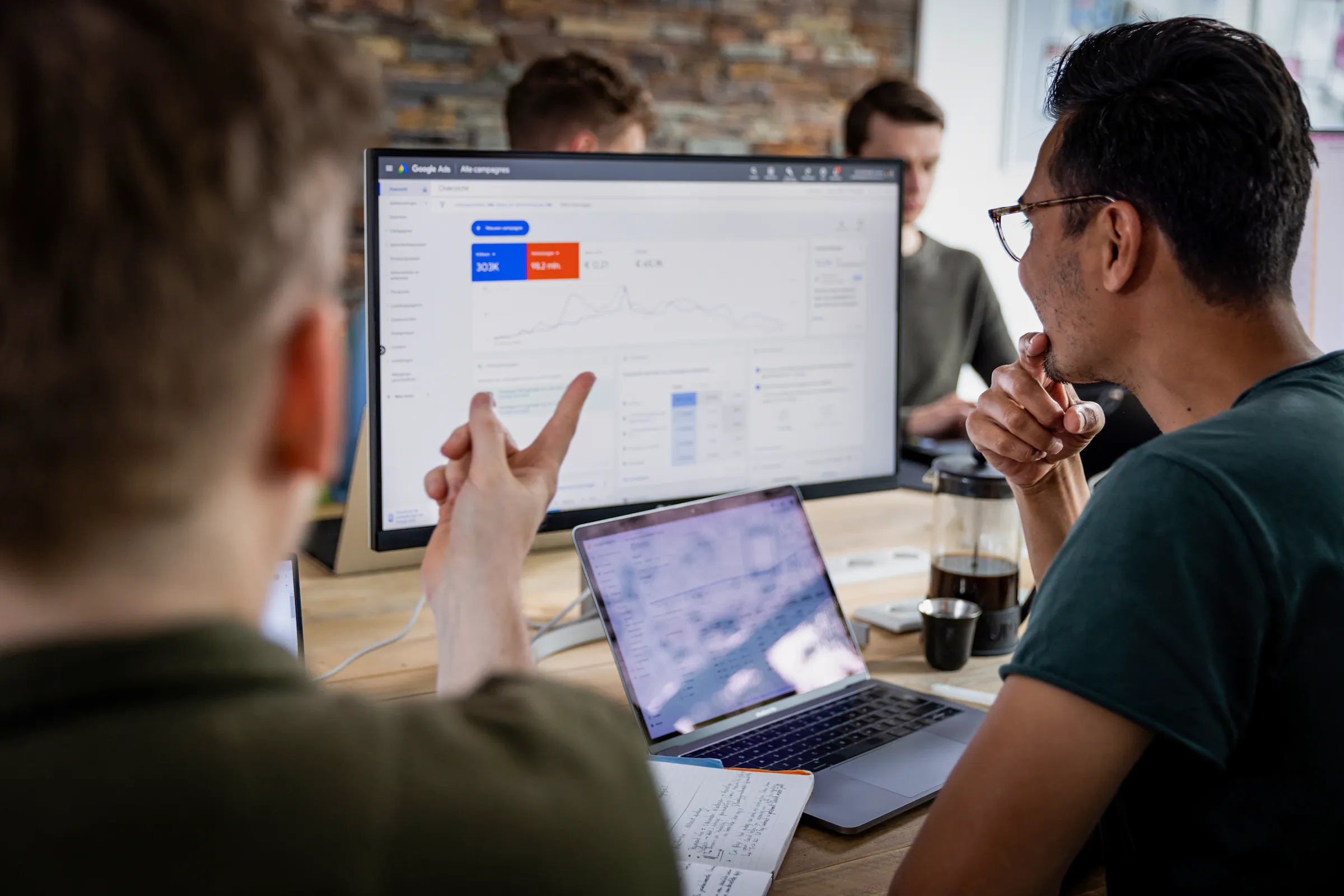 Get Interactive team werkt samen aan een strategiesessie