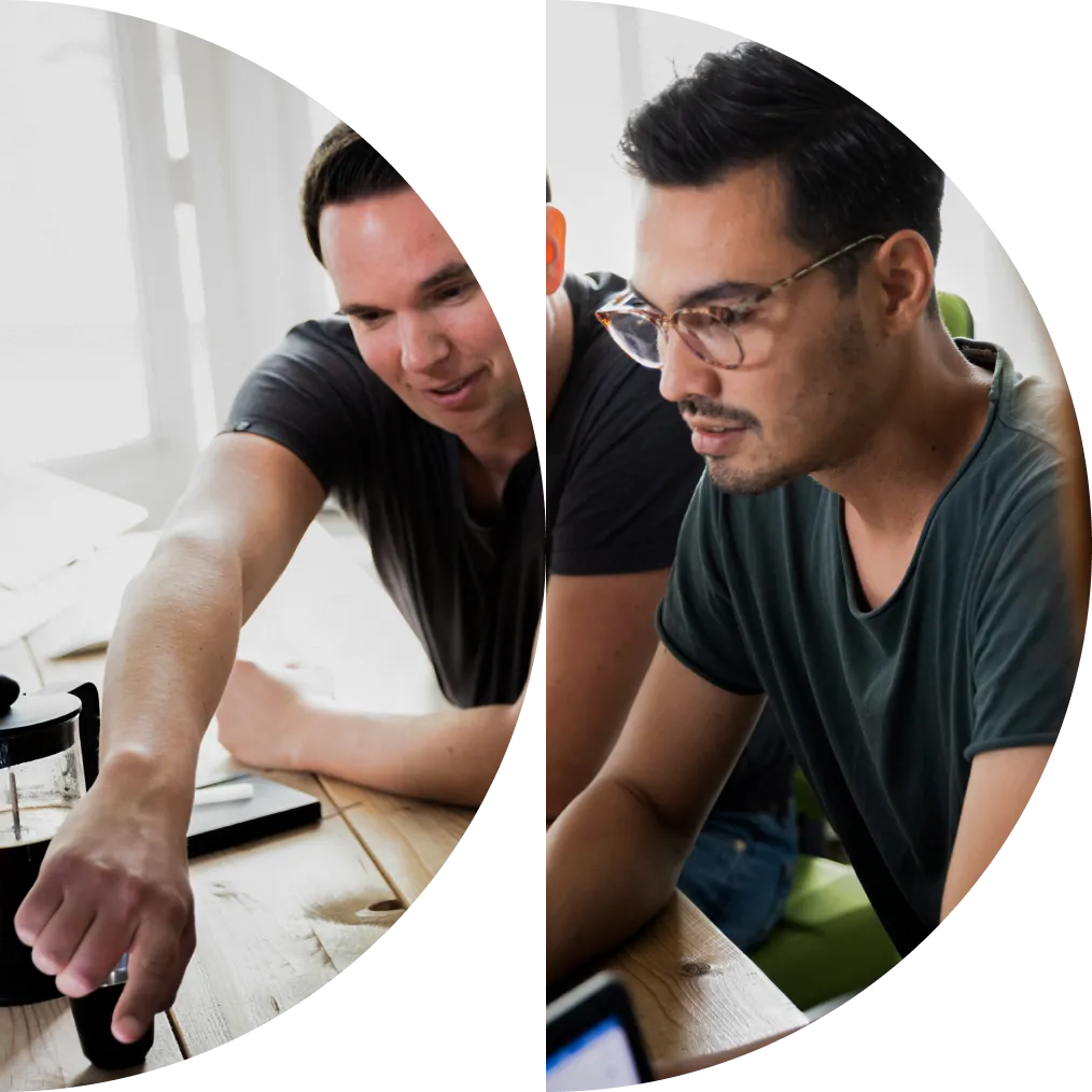 Visual representation of brand strategy and brand identity